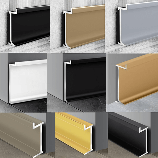 Embedded Series Aluminum Skirting Board Flooring Accessories