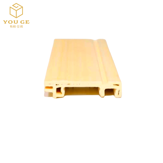 DG-6014 Flooring Accessories Waterproof Baseboard Wood Environmental Plastic Skirting Board Flexible WPC Skirting