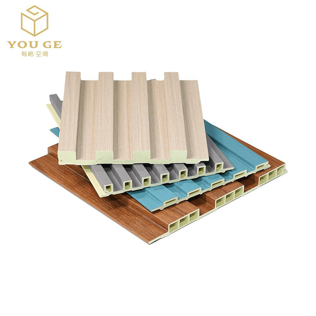 Virais kind PVC WPC Wall Panel Wooden Grain Fluted Panel for Decoration WPC Cladding
