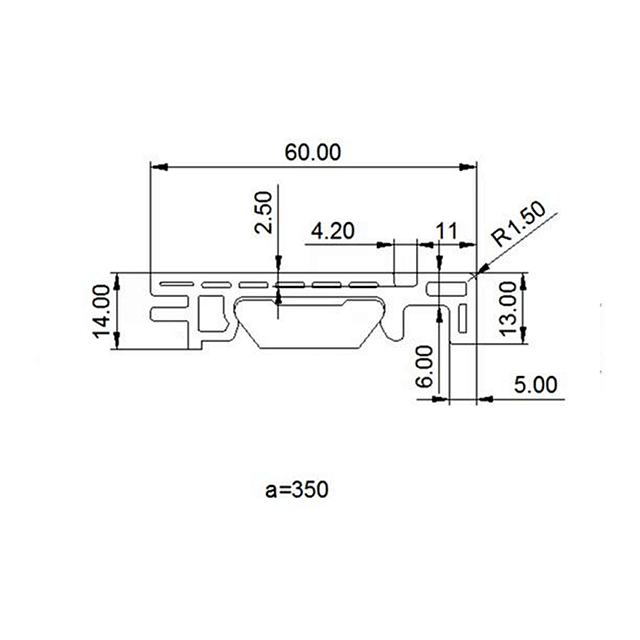 DG-6014 Flooring Accessories Waterproof Baseboard Wood Environmental Plastic Skirting Board Flexible WPC Skirting