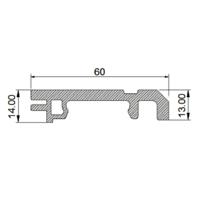 DG-05 Flooring Accessories Fire-Retardant Waterproof New Material WPC Skirting