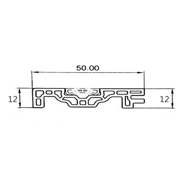 DG-5012G Decoration Building Material WPC PVC Film Covered Flooring Skirting