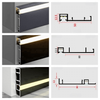 Leading Manufacturers Custom Modern Flooring Baseboard Lighting Profile Aluminum Skirting Board with LED Light