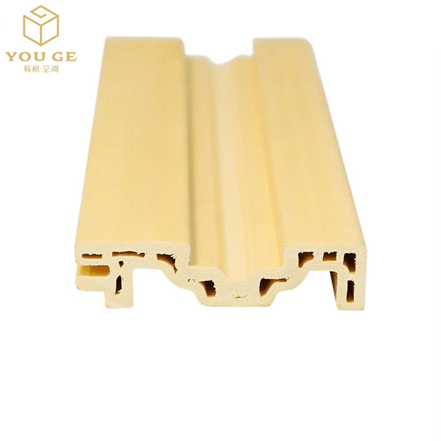 DG-5012G Decoration Building Material WPC PVC Film Covered Flooring Skirting