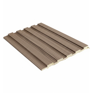 Wood Slat Panels for Wall WPC Modern Simple Wall Covering Waterproof Villa Use Slat Wall Panels