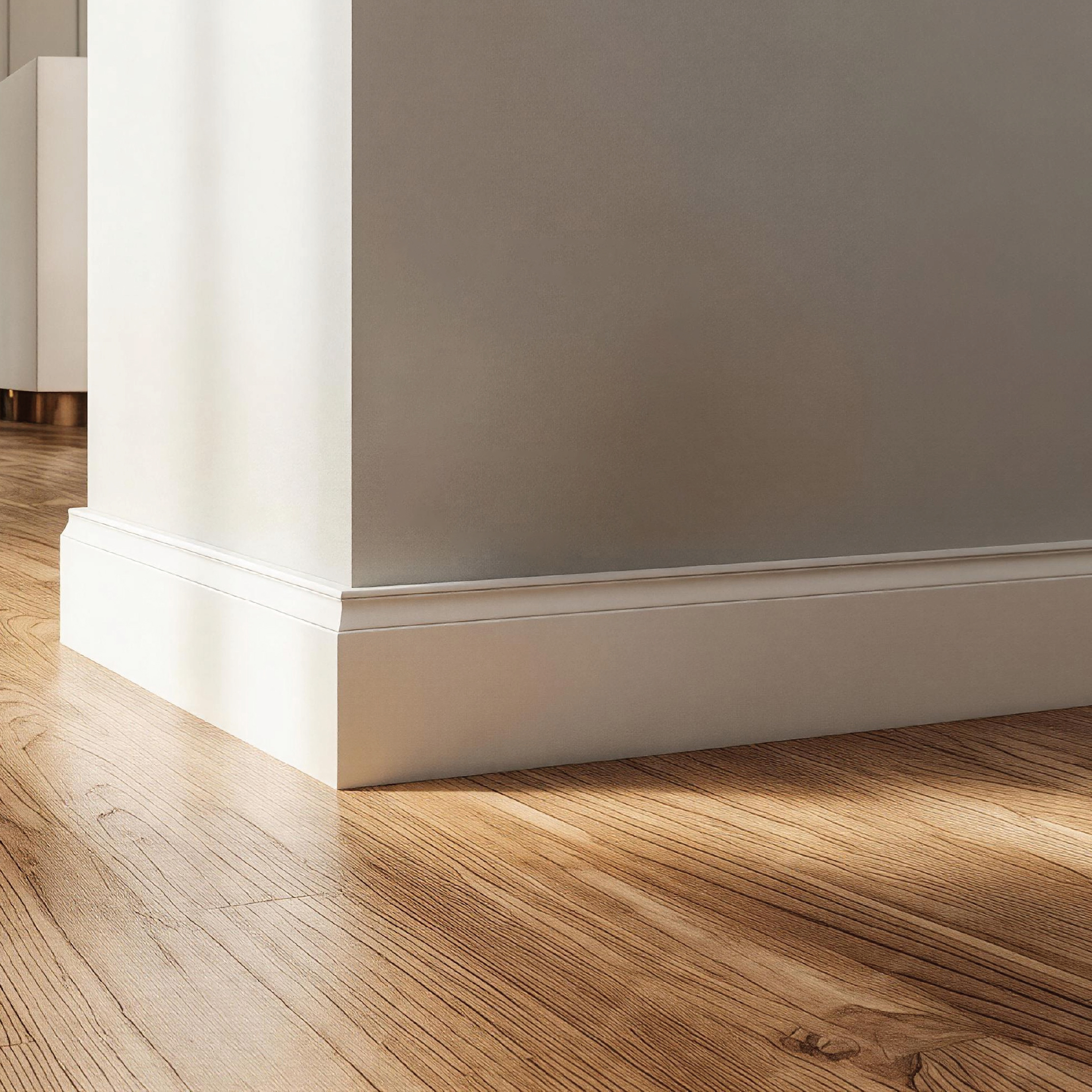 Interior MDF Baseboard Hot China Supplier Interior Decor Skirting Board with WPC Skirting Line Factory Price