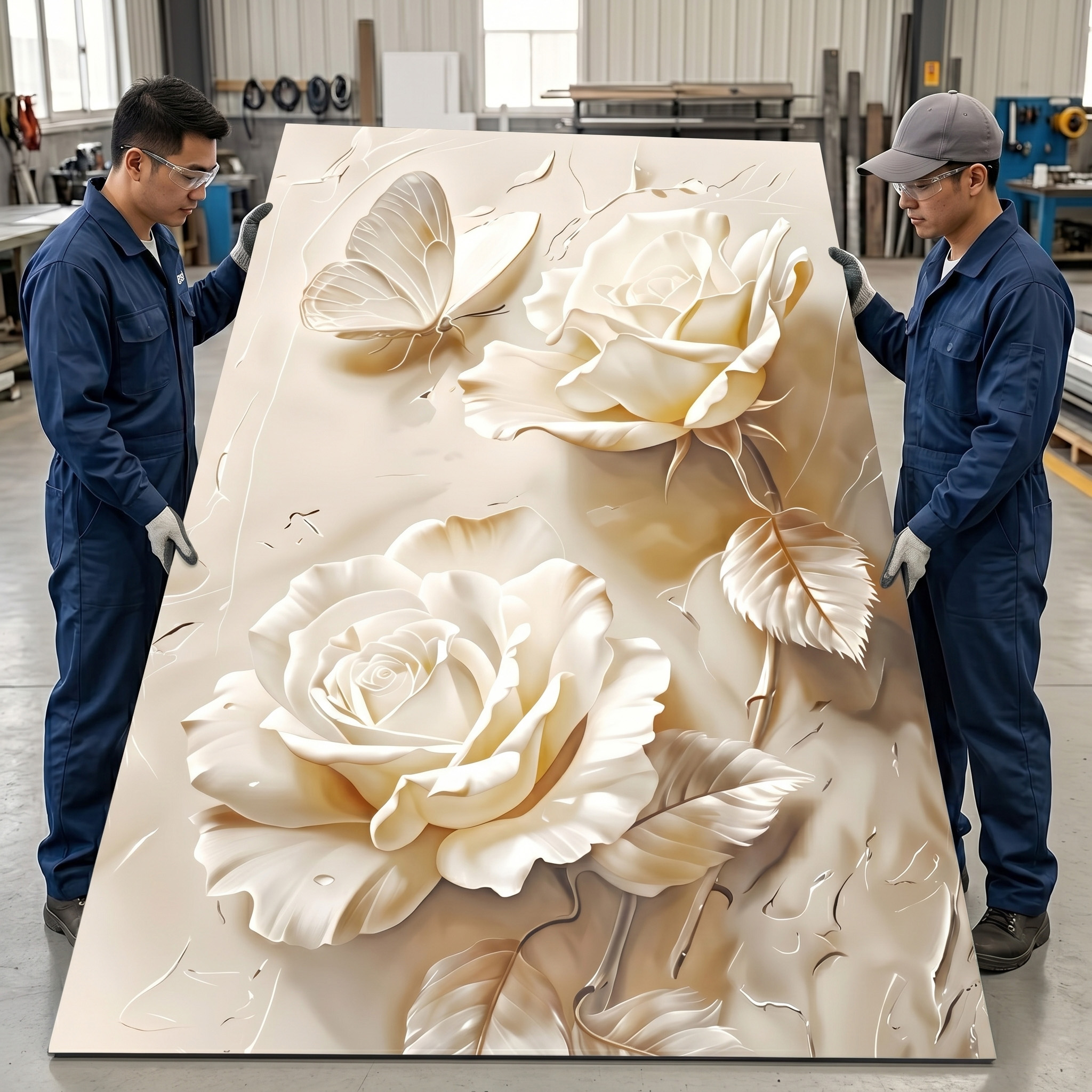 WPC 3D Printed Wall Panel Pvc Ceiling Tiles Wall Panel Print Stretch Pvc 3d Led Wallpaper for Llivingroom Walls