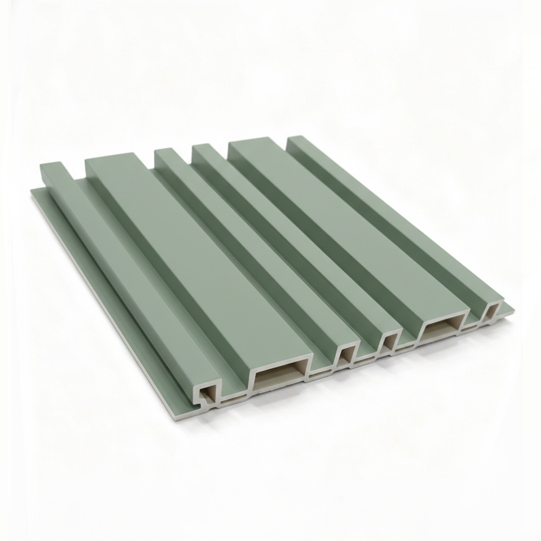 Wood Slat Panels for Wall WPC Modern Simple Wall Covering Waterproof Villa Use Slat Wall Panels