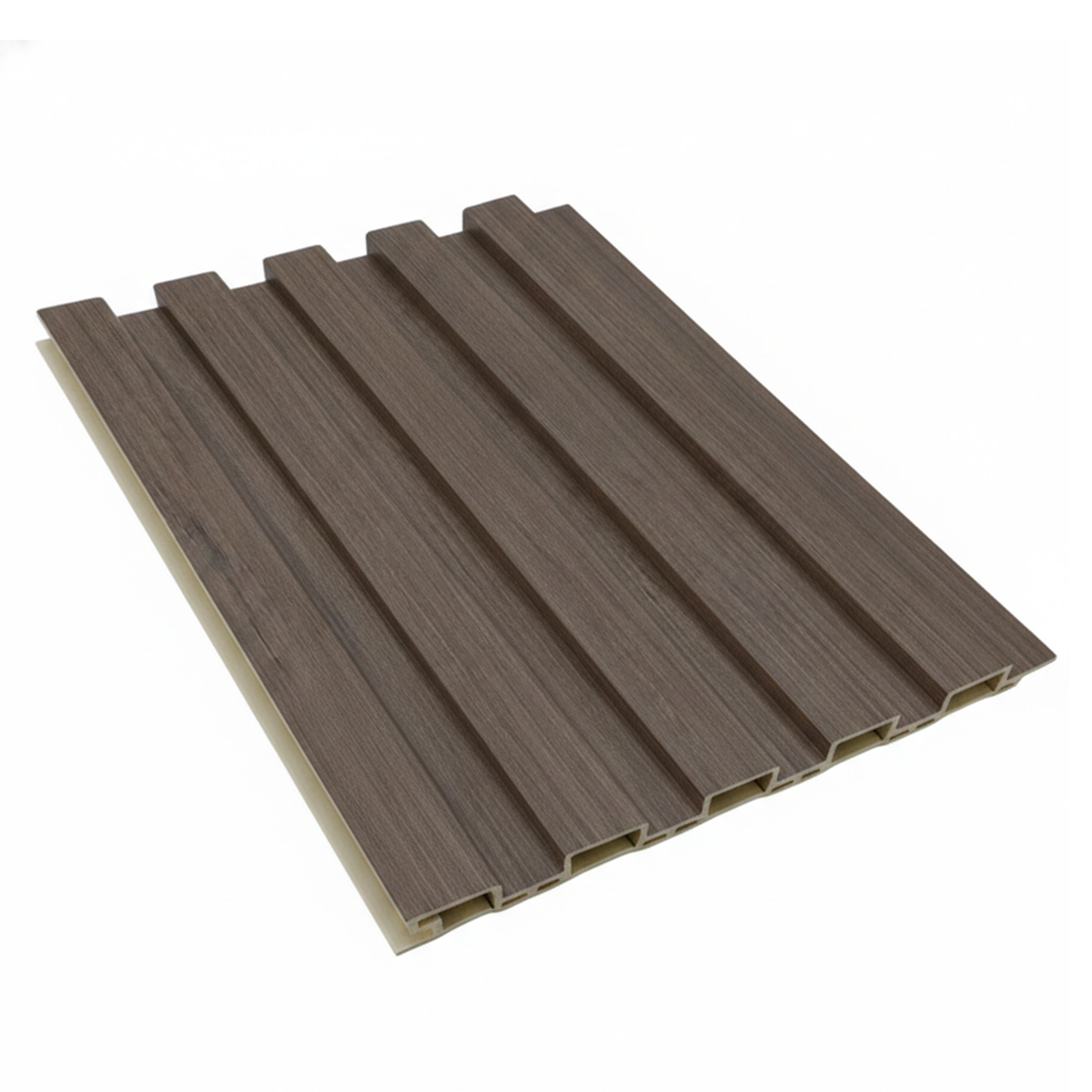 Wood Slat Panels for Wall WPC Modern Simple Wall Covering Waterproof Villa Use Slat Wall Panels