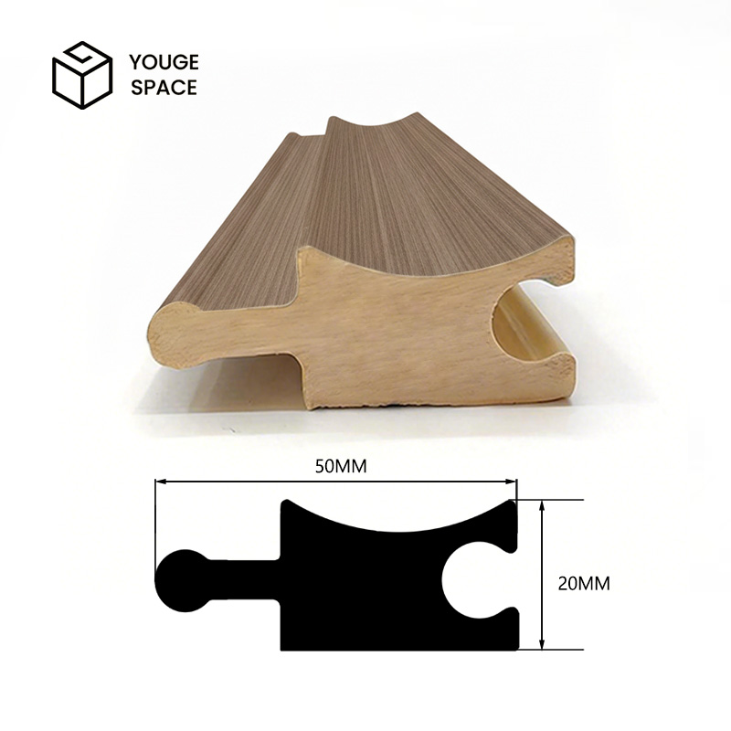 Wood Slat Panels for Wall WPC Modern Simple Wall Covering Waterproof Villa Use Slat Wall Panels