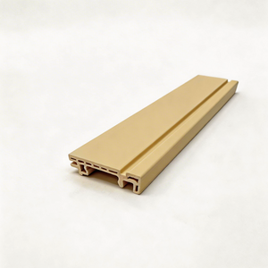 Oak Color WPC Skirting Board Wooden Texture WPC Baseboard For Home Hotel