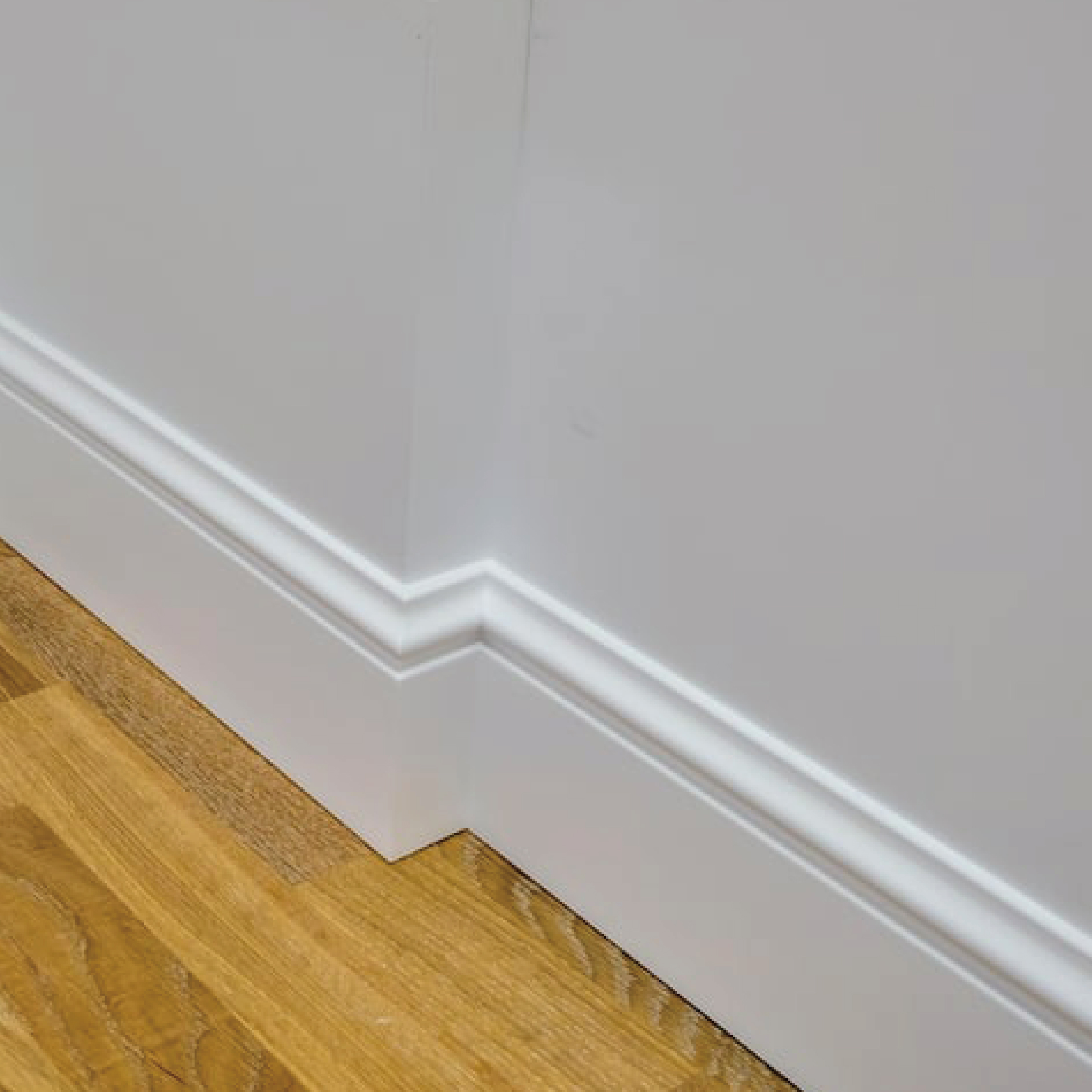 Waterproof WPC Skirting Board Moisture-Proof WPC Baseboard For Bathroom Kitchen
