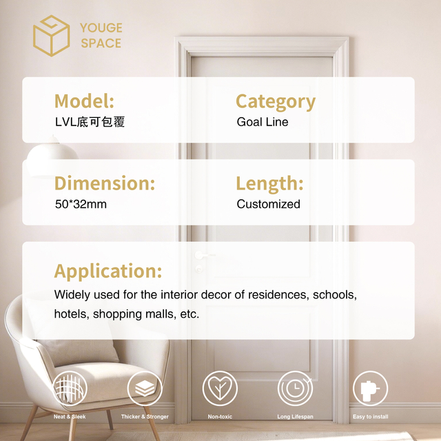 Multi Layer Wood Door Trim Wall and Door Edge Protection