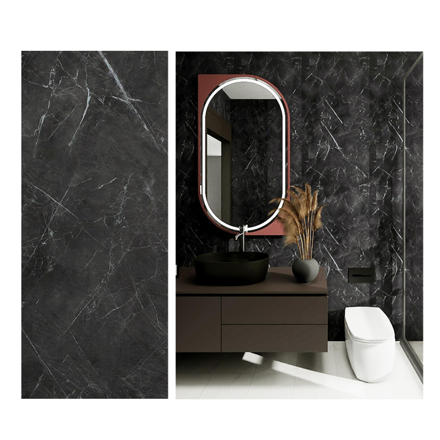 Good Quality Moisture Proof Spc Shower Wall Panels Easy to Install Cement Stone Plastic Panels Suitable for Hotel Shower Rooms