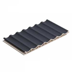 Wood Slat Panels for Wall WPC Modern Simple Wall Covering Waterproof Villa Use Slat Wall Panels