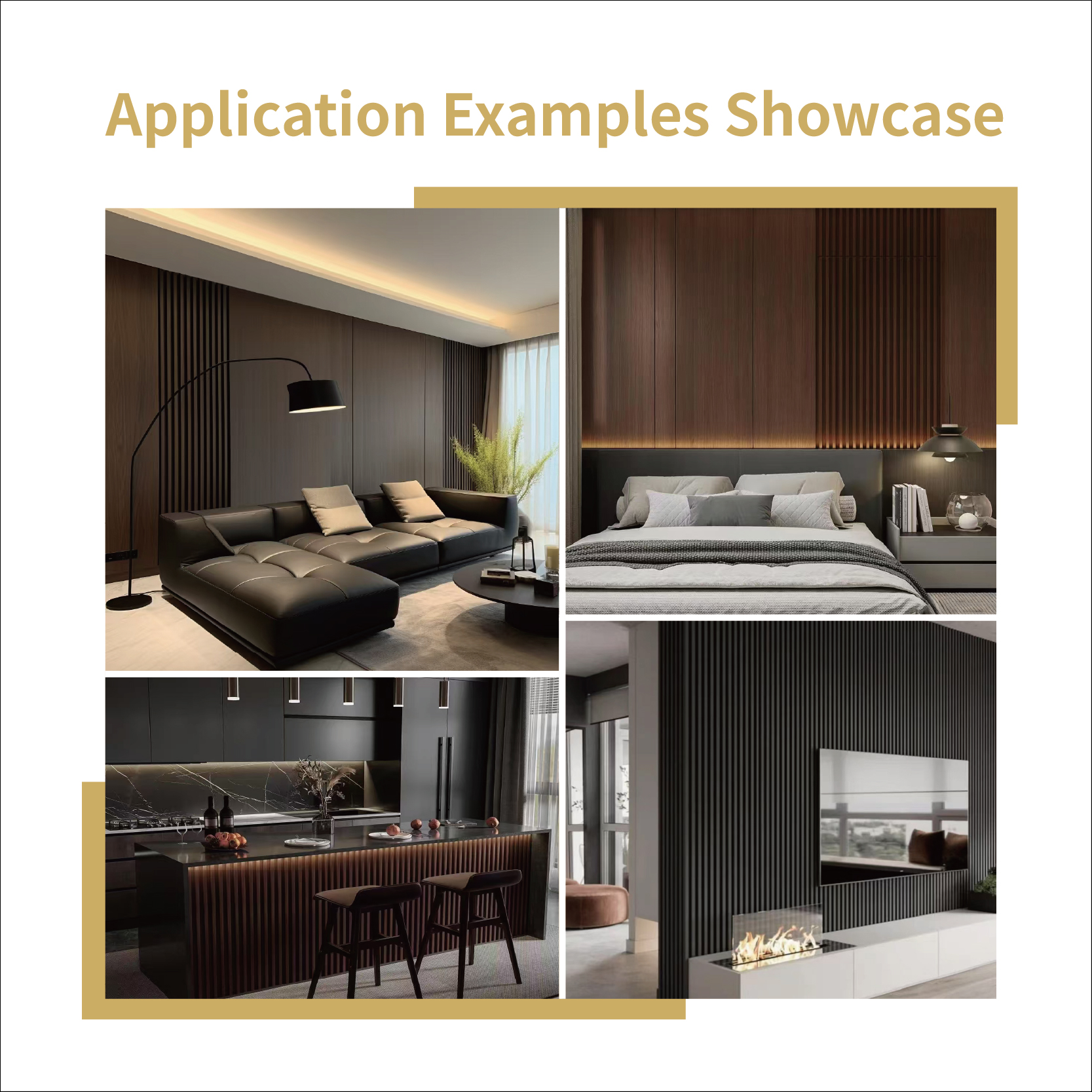 Modern Design Woodgrain Wpc Wall Cladding Waterproof and Fireproof Co-Extrusion Wood Plastic Composite