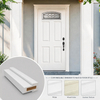 Pvc Door Frame LVL Wood Core 4-9/16" Reinfiorced Mull Post Foam Pvc Frame Door Pvc Exterior Doors with Frames