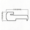 Door Jambs Wood Grain Astragal Hot American Market Kerf Mounted Weather Strip for Wood Door Frame Seal Jamb Weather Seal Strip