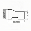 Composite Door Jamb Wood Grain Notched Back Brickmould Primed Wood Split Door Jambs Wood Frame Composite Jambs