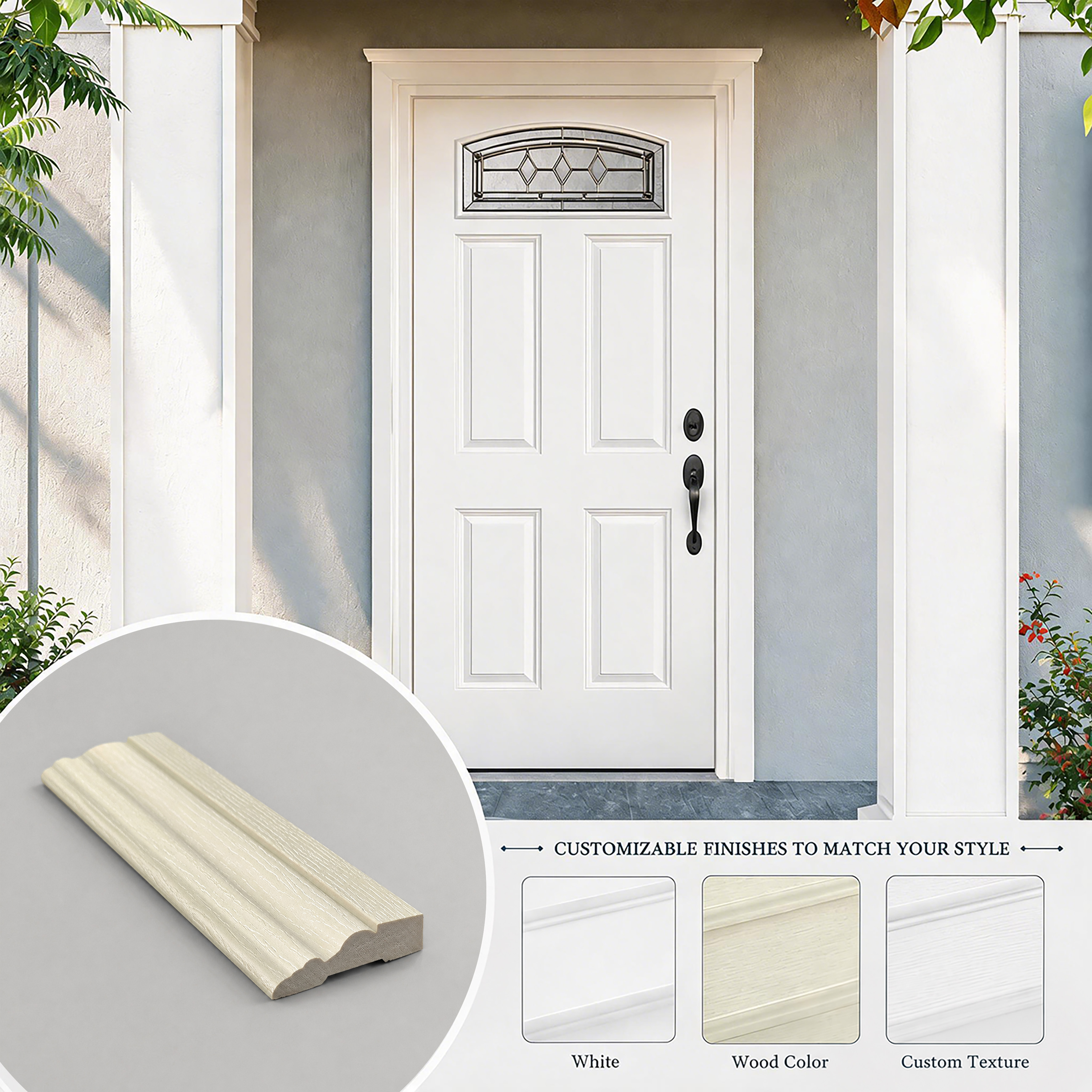 Door Jambs Wood Grain Casing Door Frame Kit Exterior Door Jamb Frame Kit Lead the Industry Low Price Mdf Door Frame