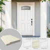 Wood Grain 12" Jamb Customized Steel French Interior Glass Door Metal Steel Frame with Fluted Glass for House