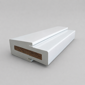 Pvc Door Frame LVL Wood Core 6-9/16" Reinforced Mull Post Pvc Plastic Profile for Door and Window Frame