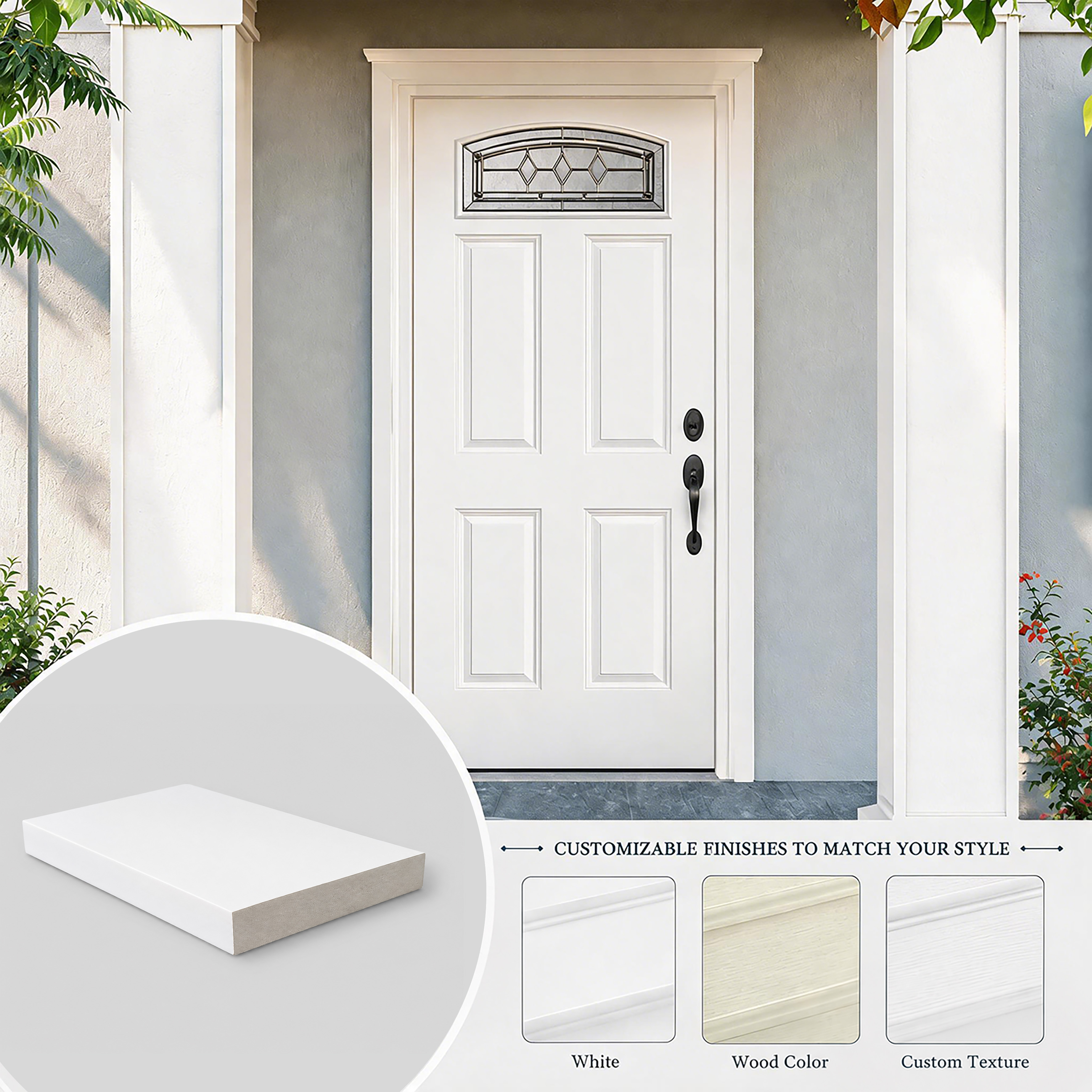 Interior Doors for Houses with Frames 6-916 1.25 Jamb Extension Wooden Doors for Houses Interior with Frame Simple
